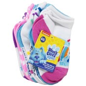 Wholesale - 6pk BLUES CLUES LETS PLAY QRT SOCKS SIZE 2T-4T, UPC: 193159192143